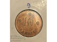 Финландия 10 пени 1939г