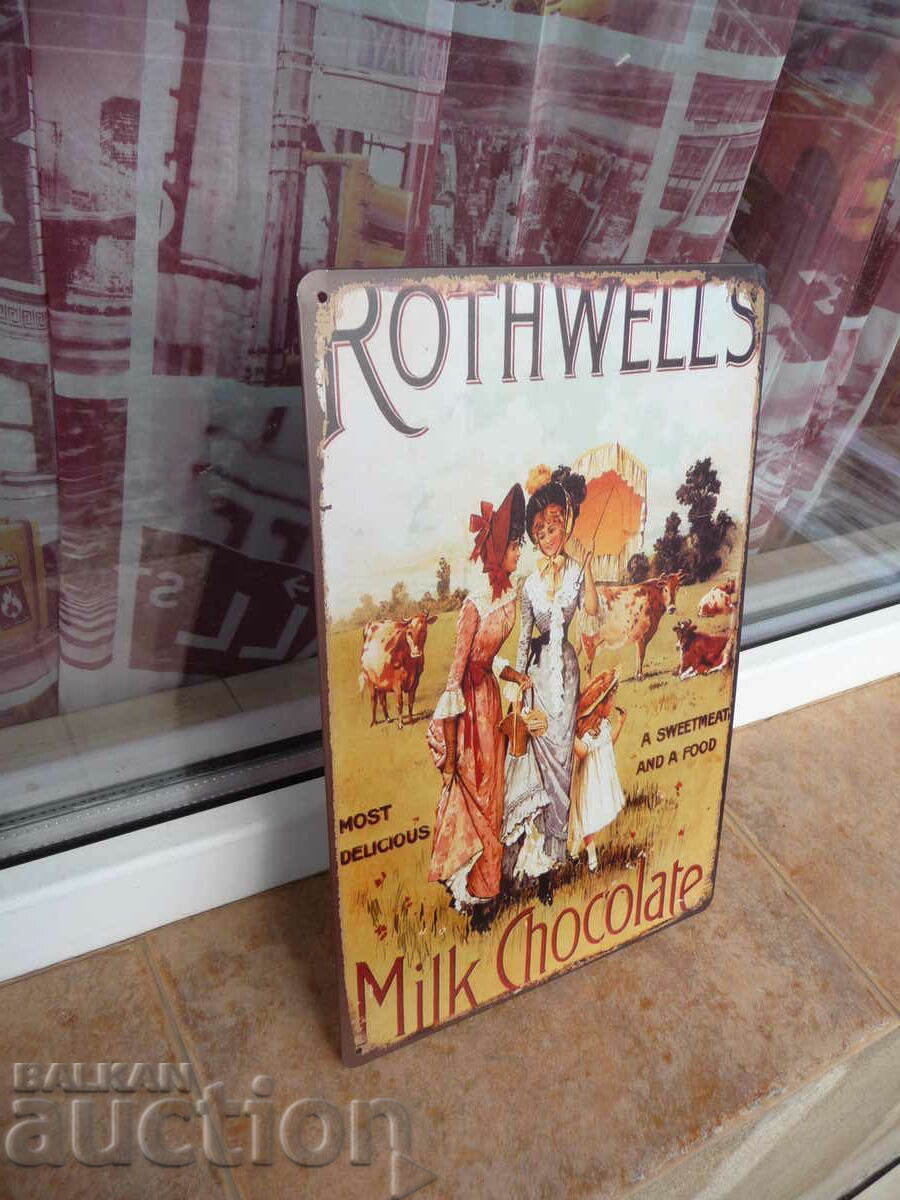 Metal plate food chocolate milk comics cows sweet with price 18.00 BGN | € 9.20 Metal plate food chocolate milk comics cows sweet with price 18.00 BGN | € 9.20