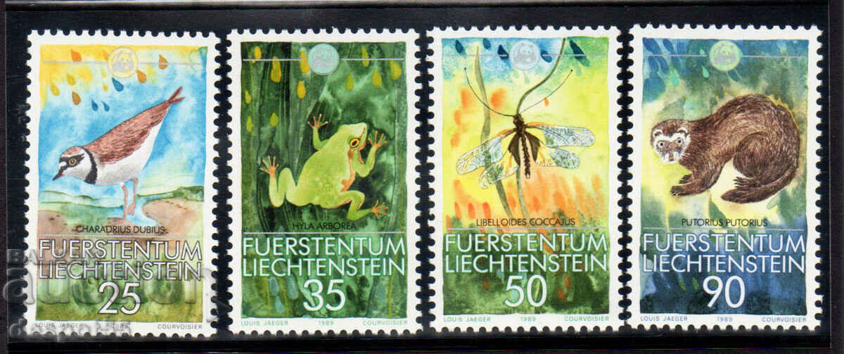 1989. Liechtenstein. World Wildlife Fund - Animals.