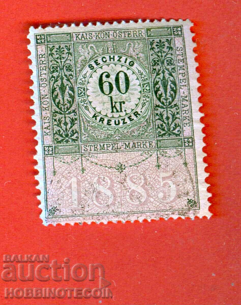 AUSTRIA - TIMBRIE - TIMBLA - 60 Kr - 1885