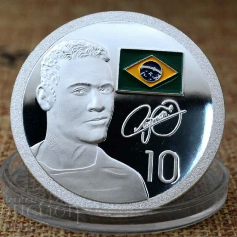 Coin Neymar Brazil, Barcelona, PSG, Al Khalil, Football with price 12.00 BGN | € 6.14 Coin Neymar Brazil, Barcelona, PSG, Al Khalil, Football with price 12.00 BGN | € 6.14