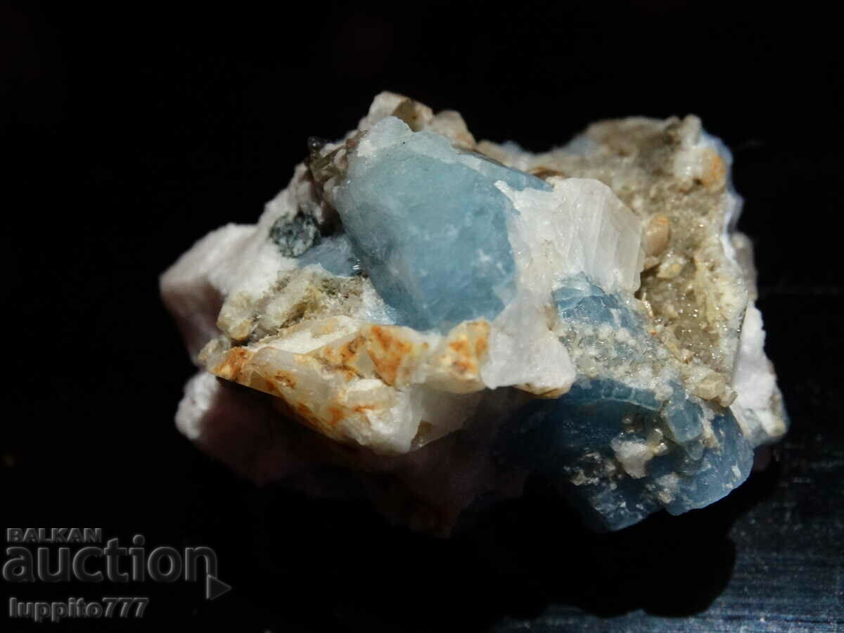 Delivery of natural beryl aquamarine on matrix 182.85 carats Delivery of natural beryl aquamarine on matrix 182.85 carats