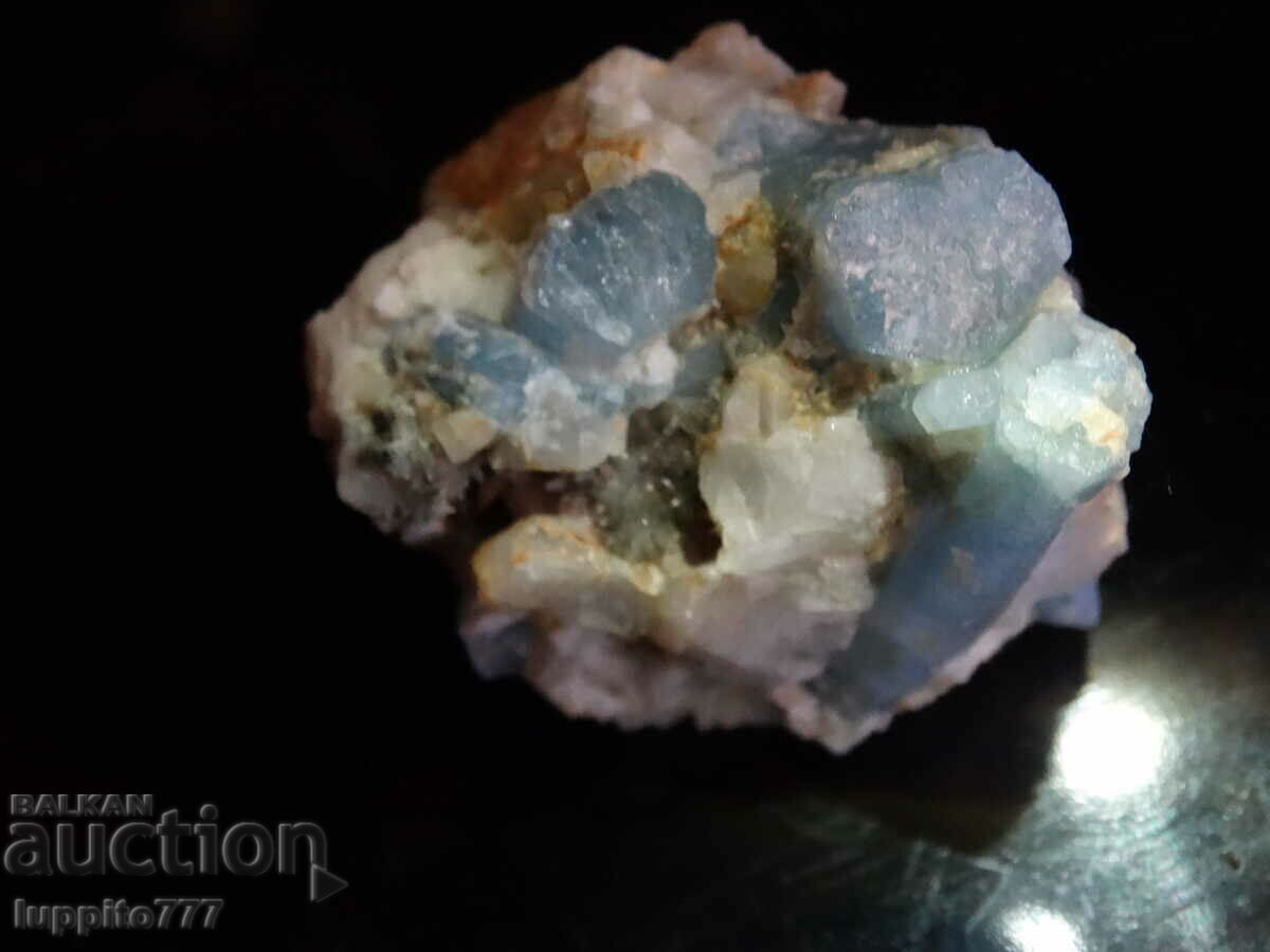 natural beryl aquamarine on matrix 182.85 carats - 6 natural beryl aquamarine on matrix 182.85 carats - 6