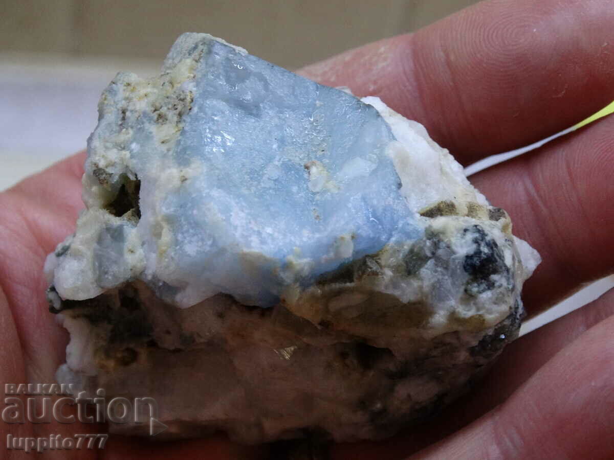 natural beryl aquamarine on matrix 543.65 carats with price 355.00 BGN | € 181.51