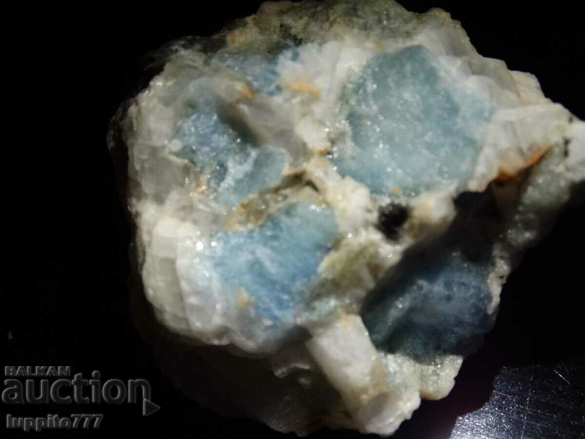 Delivery of natural beryl aquamarine on matrix 333.35 carats Delivery of natural beryl aquamarine on matrix 333.35 carats