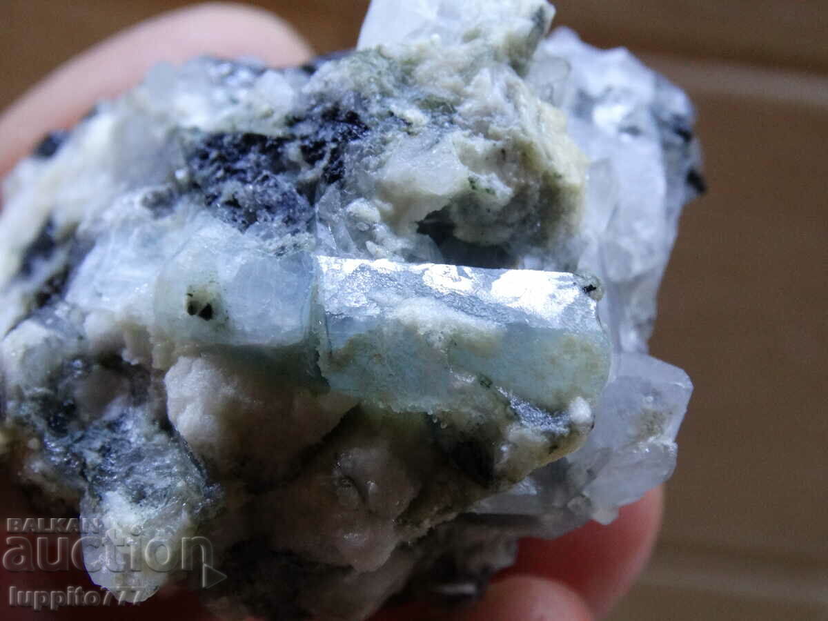 natural beryl aquamarine on matrix 489.20 carats with price 295.00 BGN | € 150.83 natural beryl aquamarine on matrix 489.20 carats with price 295.00 BGN | € 150.83