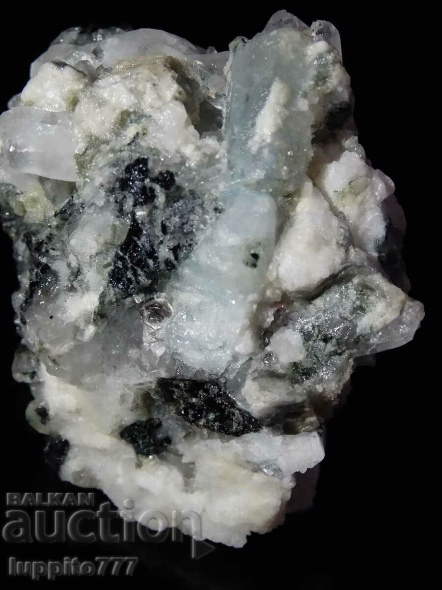 Delivery of natural beryl aquamarine on matrix 489.20 carats Delivery of natural beryl aquamarine on matrix 489.20 carats