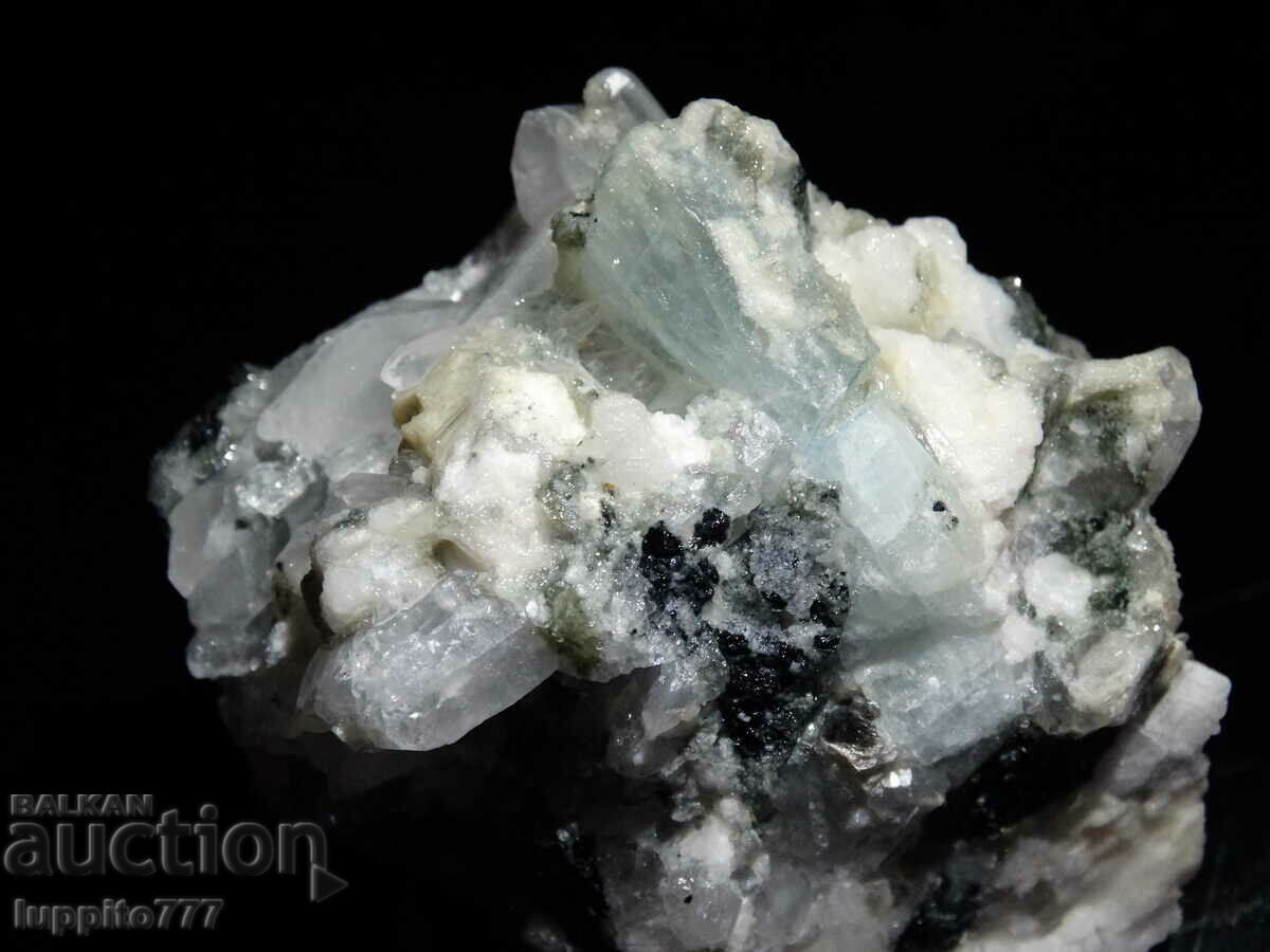 natural beryl aquamarine on matrix 489.20 carats - 5 natural beryl aquamarine on matrix 489.20 carats - 5