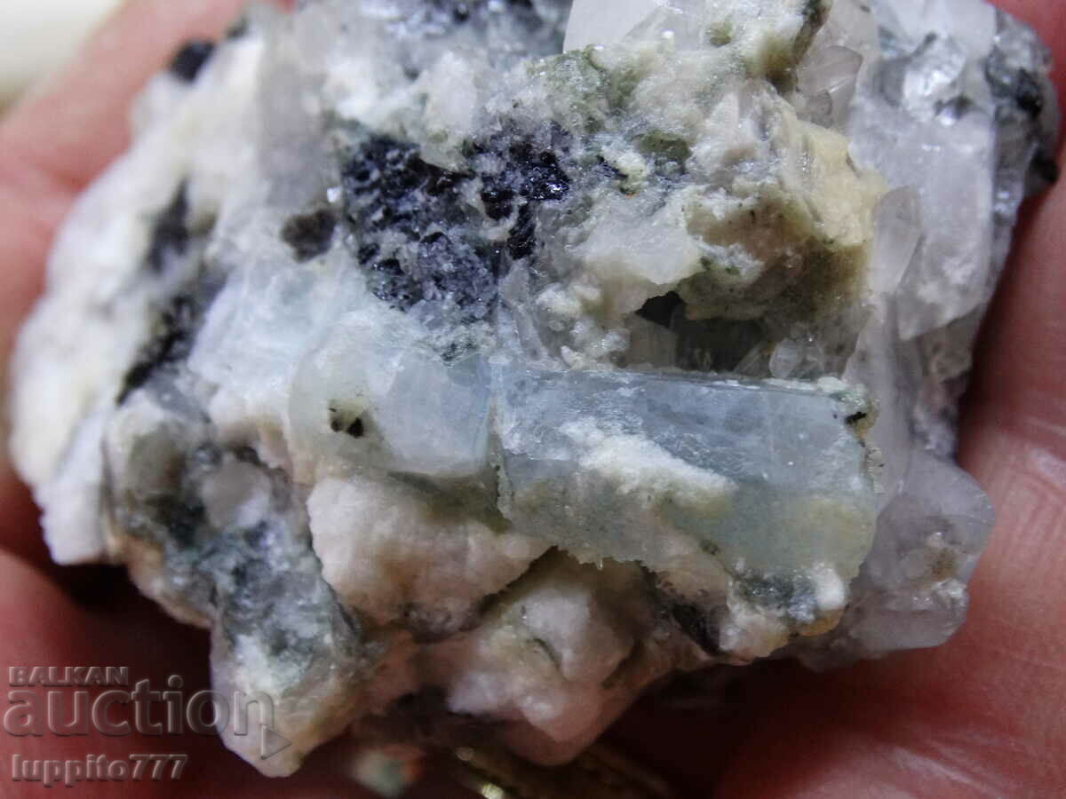 natural beryl aquamarine on matrix 489.20 carats - 7 natural beryl aquamarine on matrix 489.20 carats - 7