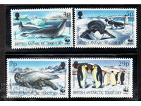 1992. Брит. Антарктика. Тюлени и пингвини.