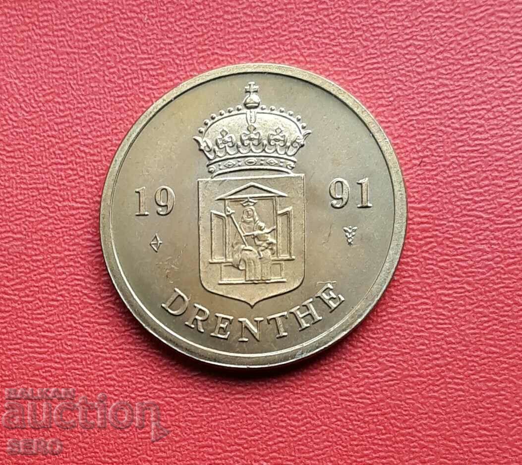 Netherlands-medal 1991-Drenthe