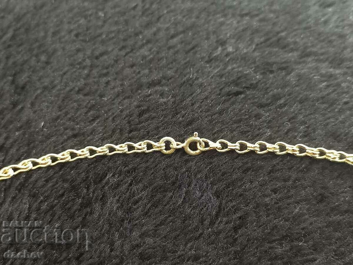 Παράδοση Επιχρυσωμένο κολιέ με κεχριμπάρι μενταγιόν λαϊκό κόσμημα