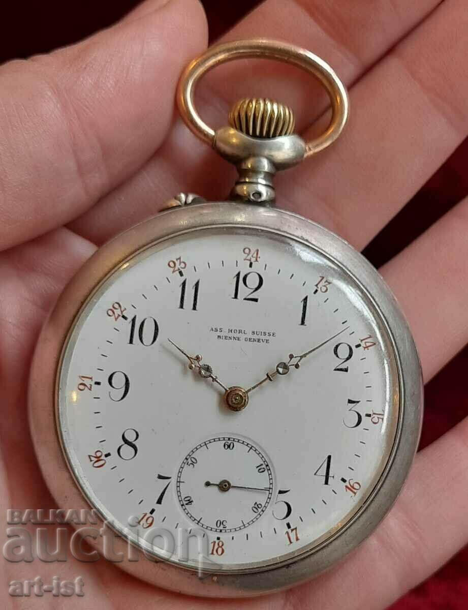 Delivery of Rare Alpina Swiss Silver Pocket Watch