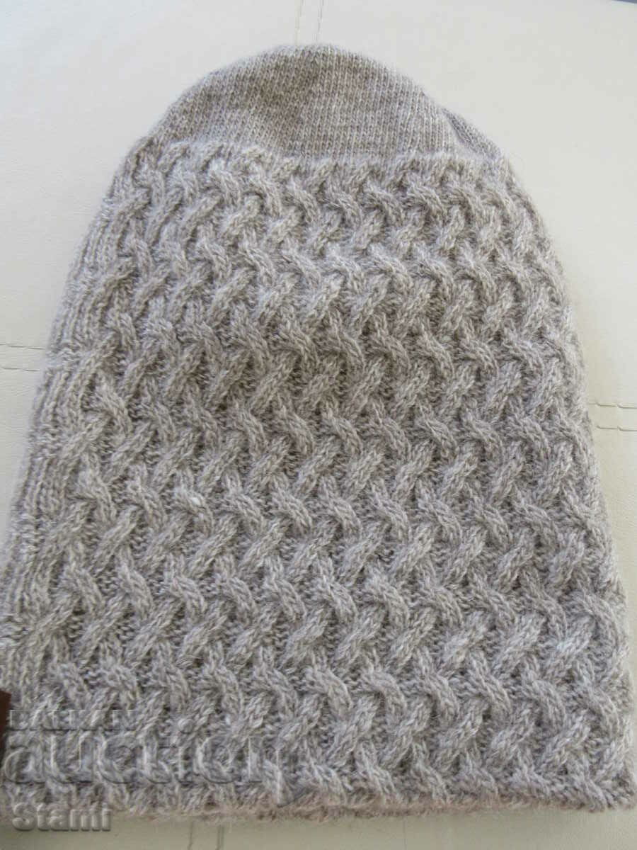 Παράδοση Όμορφο καπέλο δύο όψεων, 100% οργανικό μαλλί, Μογγολία