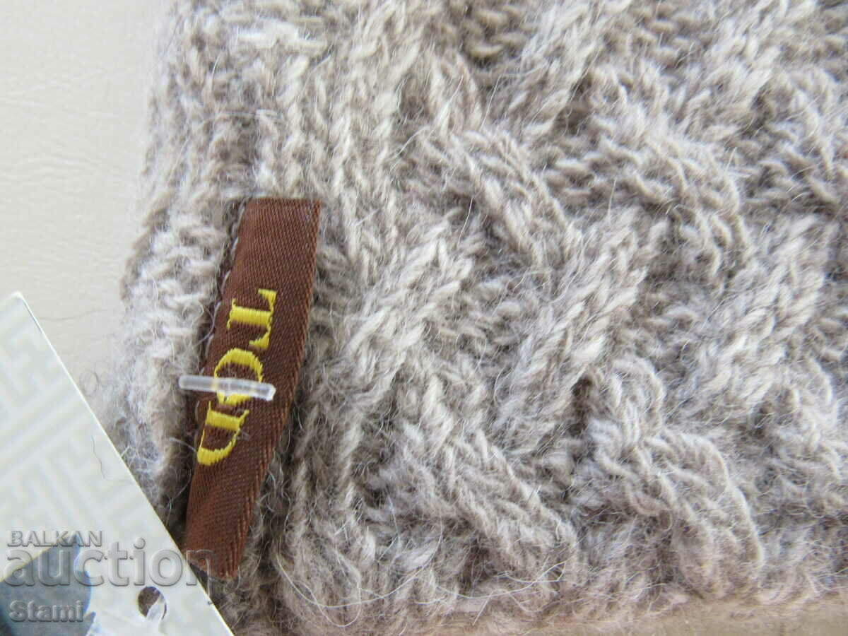 Όμορφο καπέλο δύο όψεων, 100% οργανικό μαλλί, Μογγολία - 5