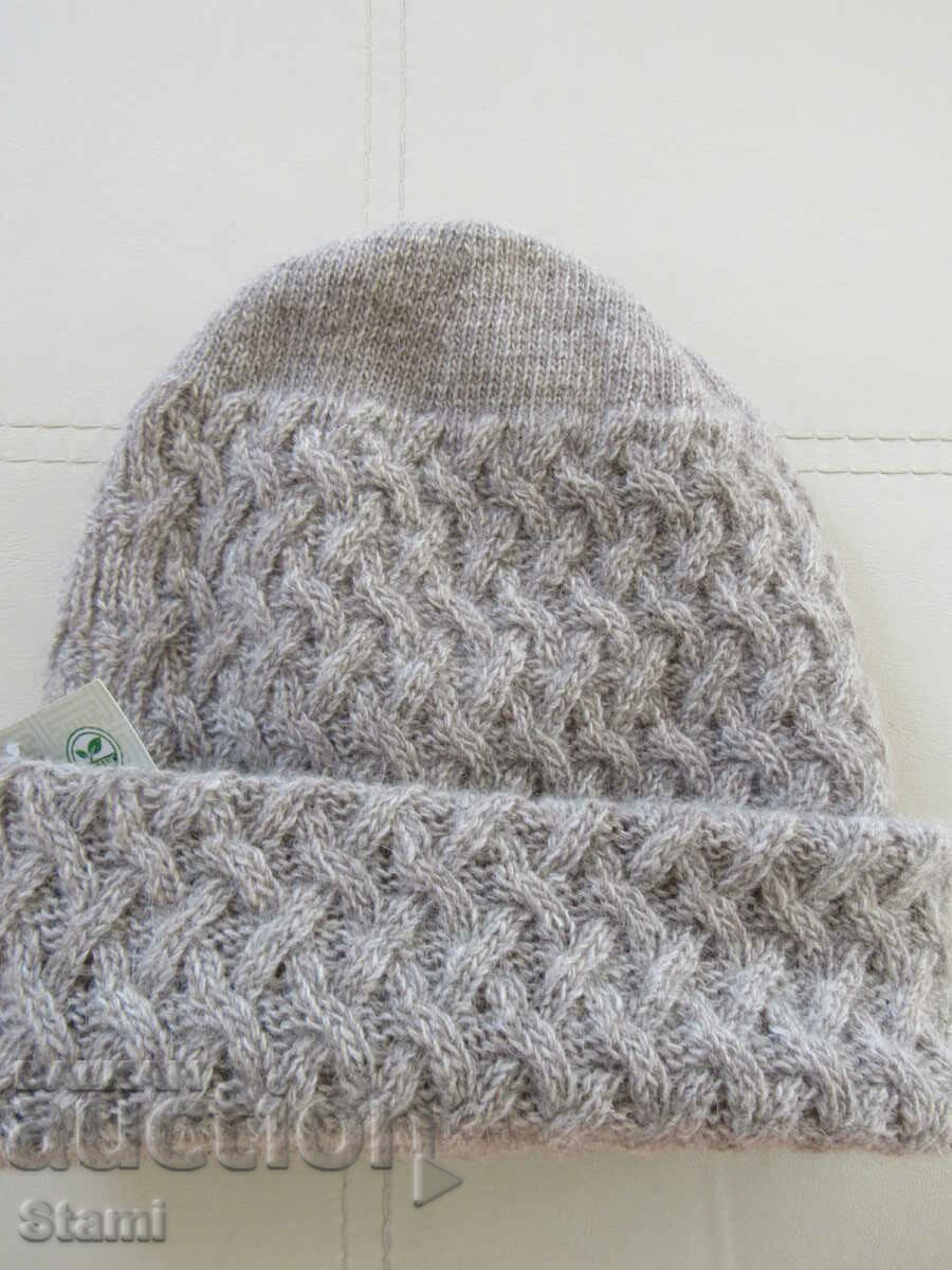 Όμορφο καπέλο δύο όψεων, 100% οργανικό μαλλί, Μογγολία - 7