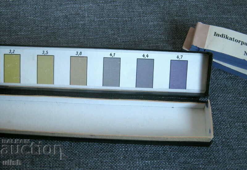 Auction Old Antique Litmus Indicator Paper Bayer Box Auction Old Antique Litmus Indicator Paper Bayer Box