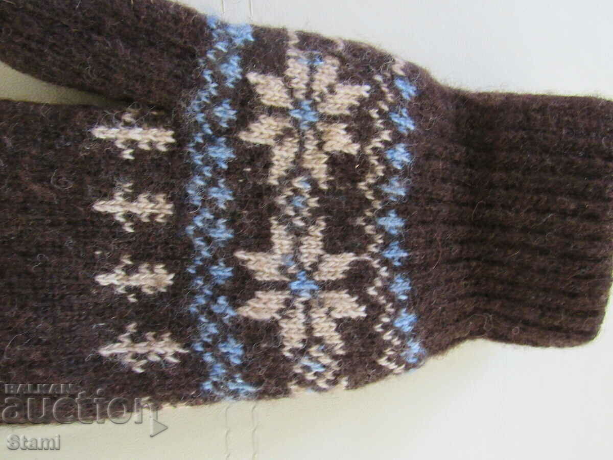 Mănuși alpine cu un deget din lână tricotate la mașină cu preț 28.00 BGN | € 14.32