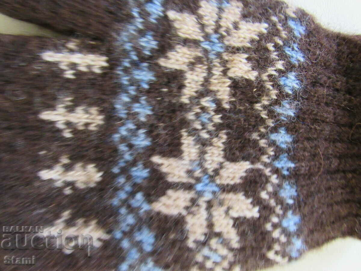 Livrarea Mănuși alpine cu un deget din lână tricotate la mașină