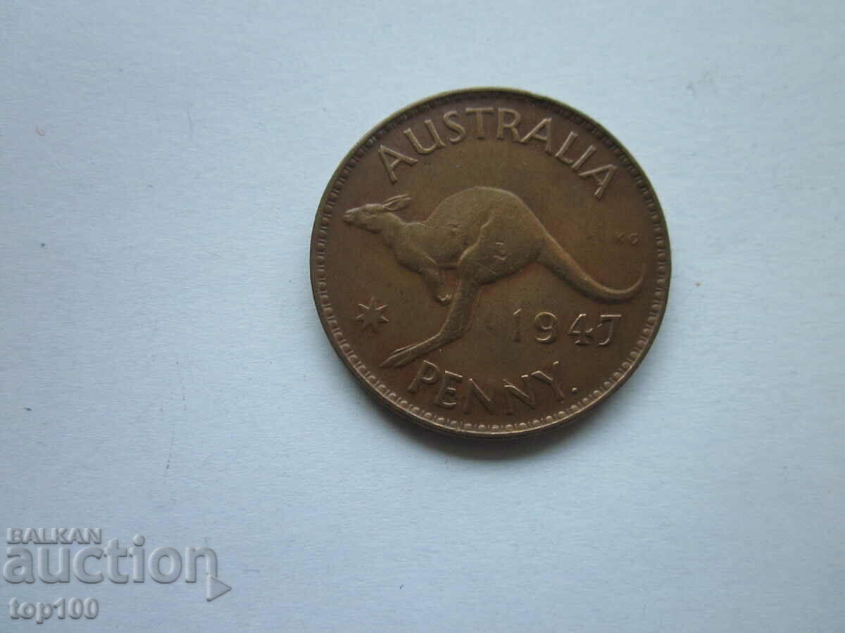 AUSTRALIA PENNY 1947 BZC!!! AUSTRALIA PENNY 1947 BZC!!!