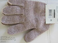 Mănuși de lână cu cinci degete pentru femei tricotate la mașină