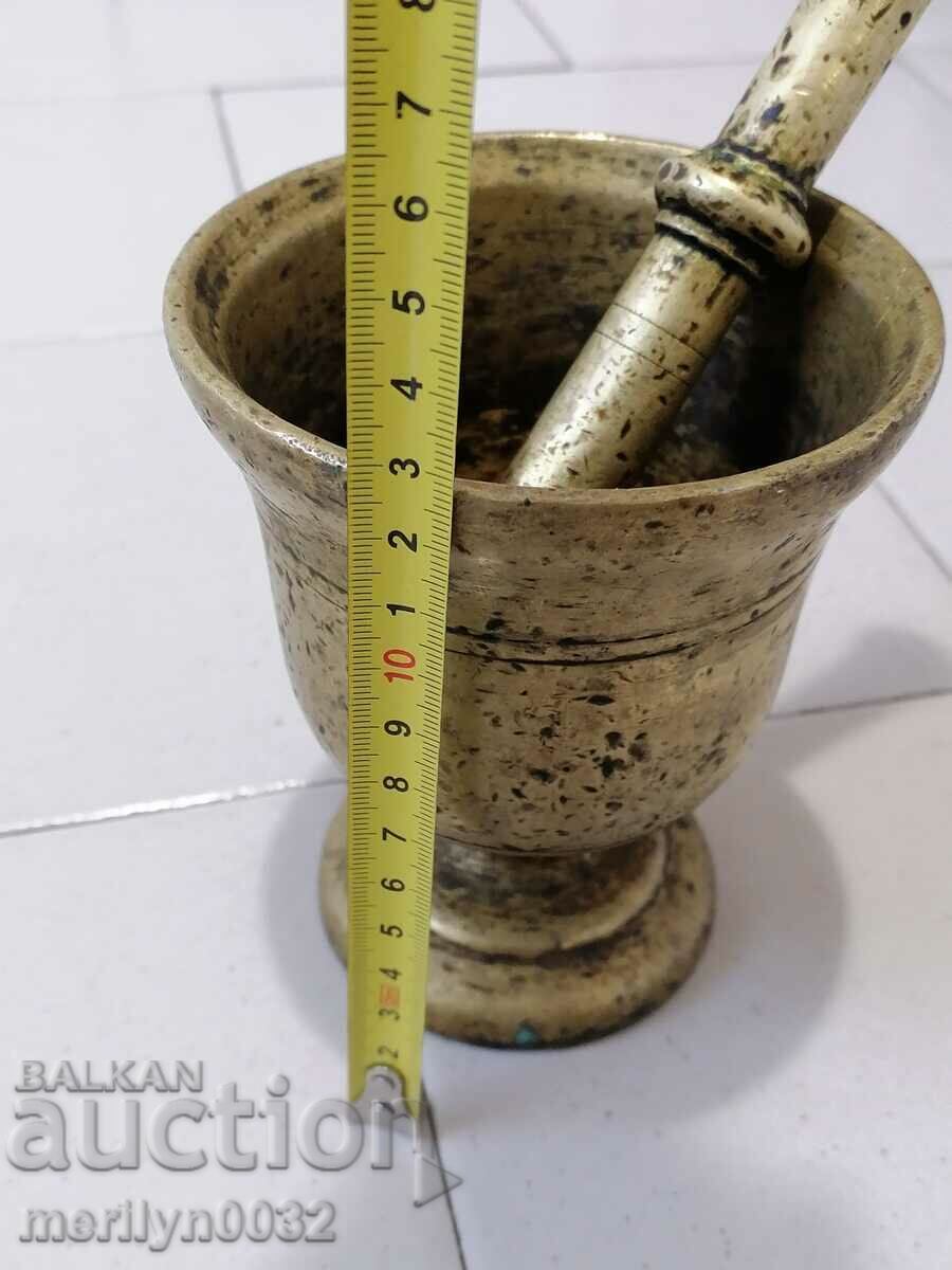 Old bronze mortar, pestle, mortar - 6 Old bronze mortar, pestle, mortar - 6