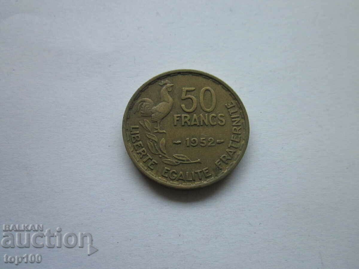 Auction 50 FRANC 1952 BZC !!! Auction 50 FRANC 1952 BZC !!!
