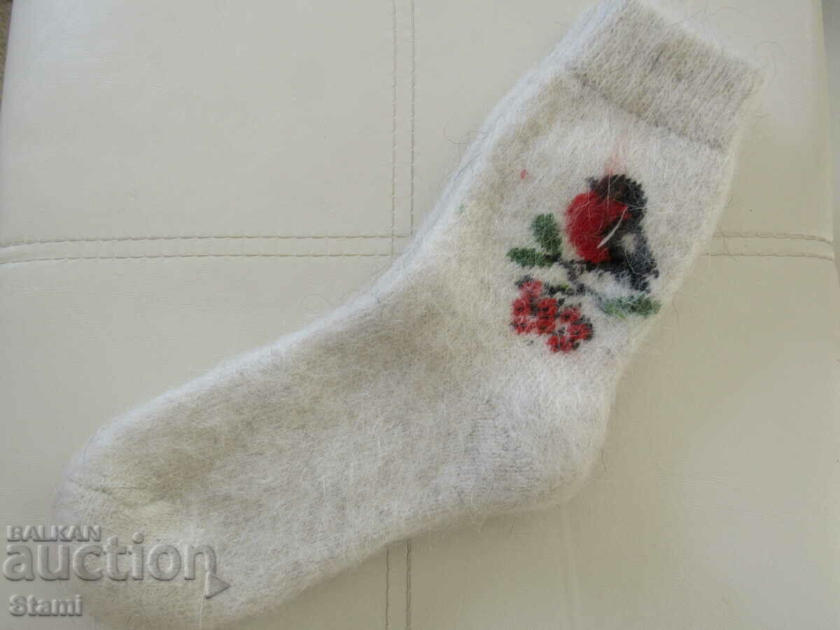 Knitted socks from Voronezh goat yarn, Russia, 40-42