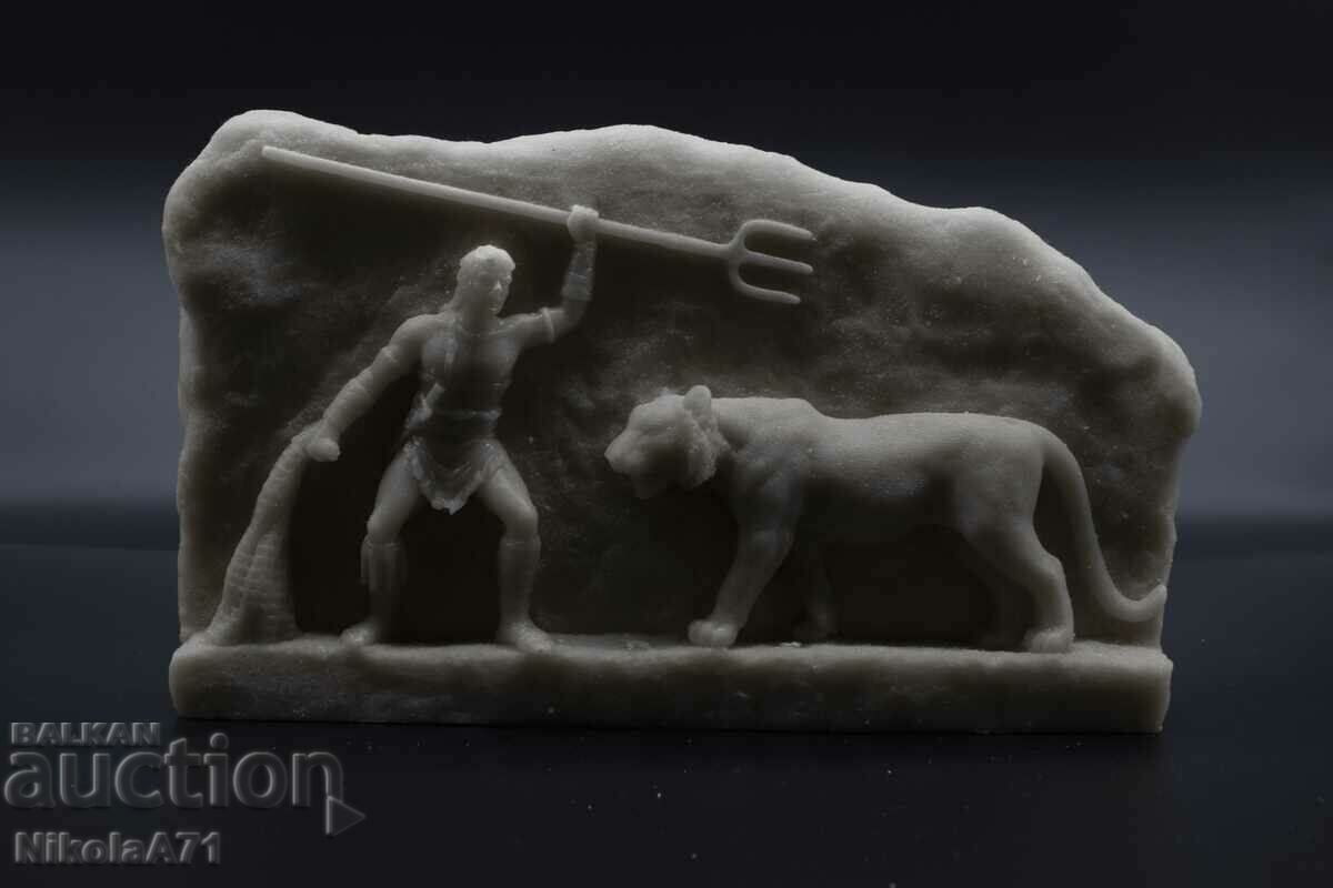 Statuie de marmură realizată manual a unui gladiator