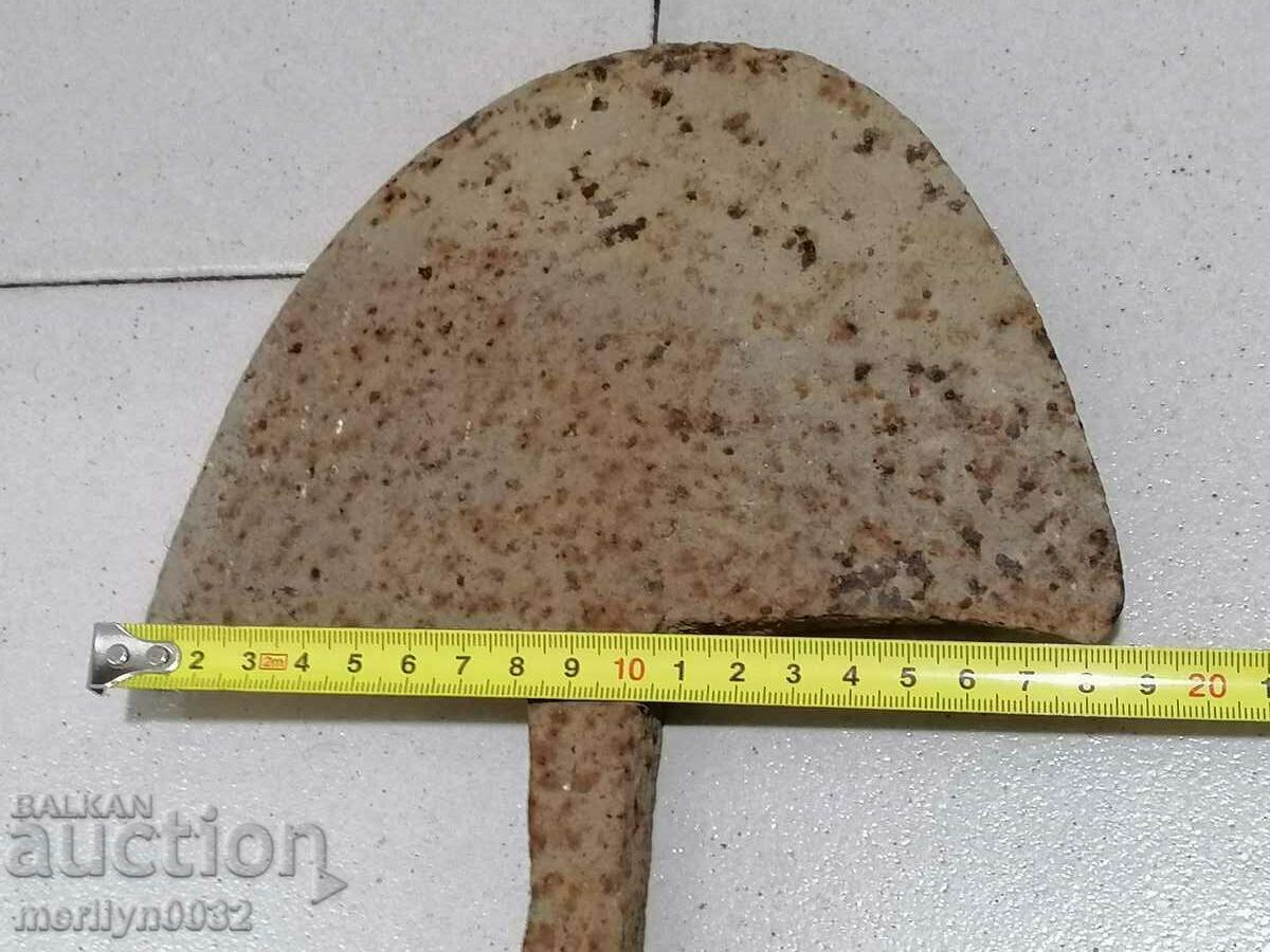 Delivery of Hand-forged ploughshare from an old plough, wrought iron flail Delivery of Hand-forged ploughshare from an old plough, wrought iron flail