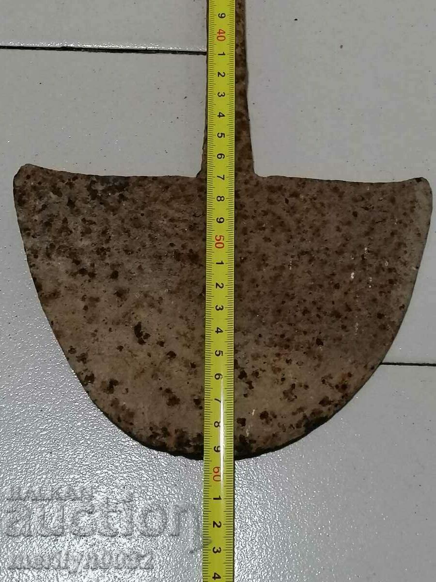 Hand-forged ploughshare from an old plough, wrought iron flail - 5 Hand-forged ploughshare from an old plough, wrought iron flail - 5