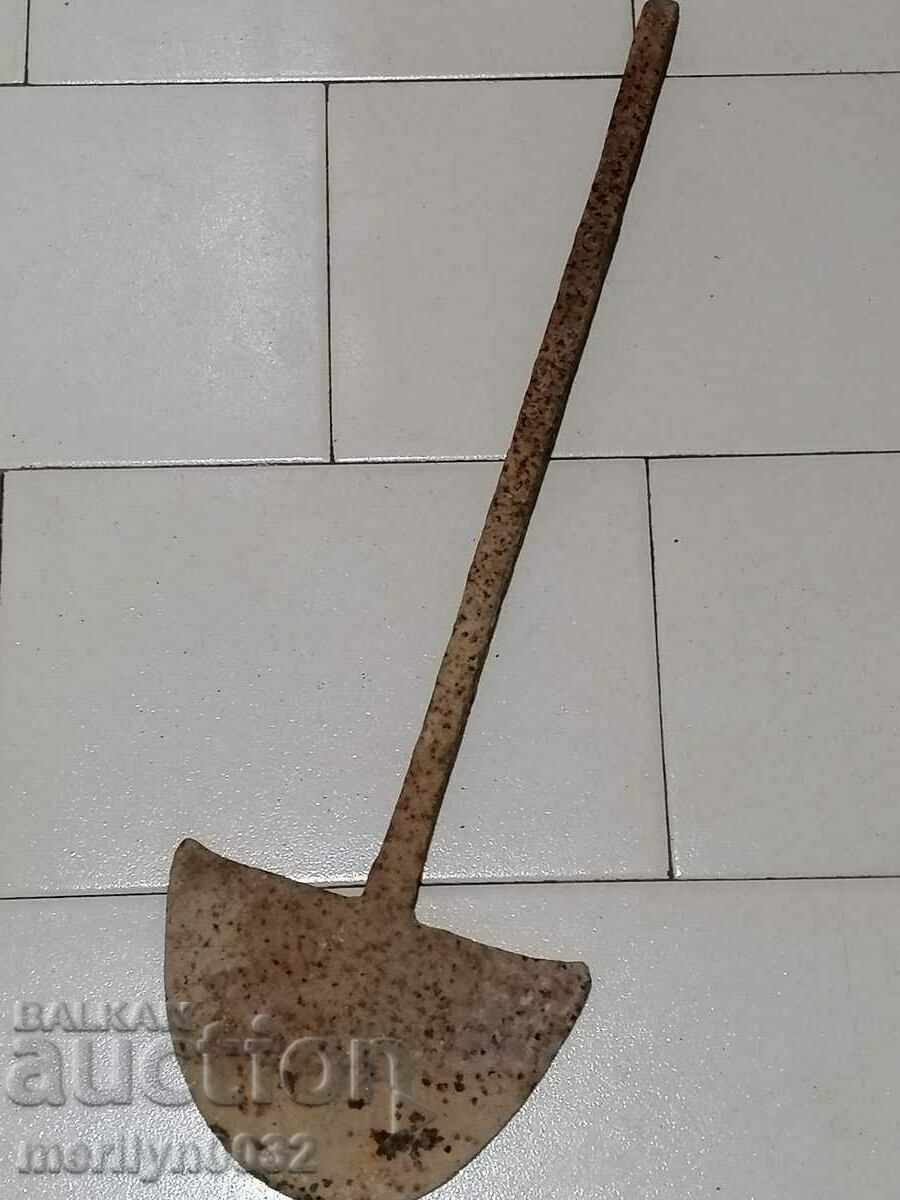 Hand-forged ploughshare from an old plough, wrought iron flail - 6 Hand-forged ploughshare from an old plough, wrought iron flail - 6