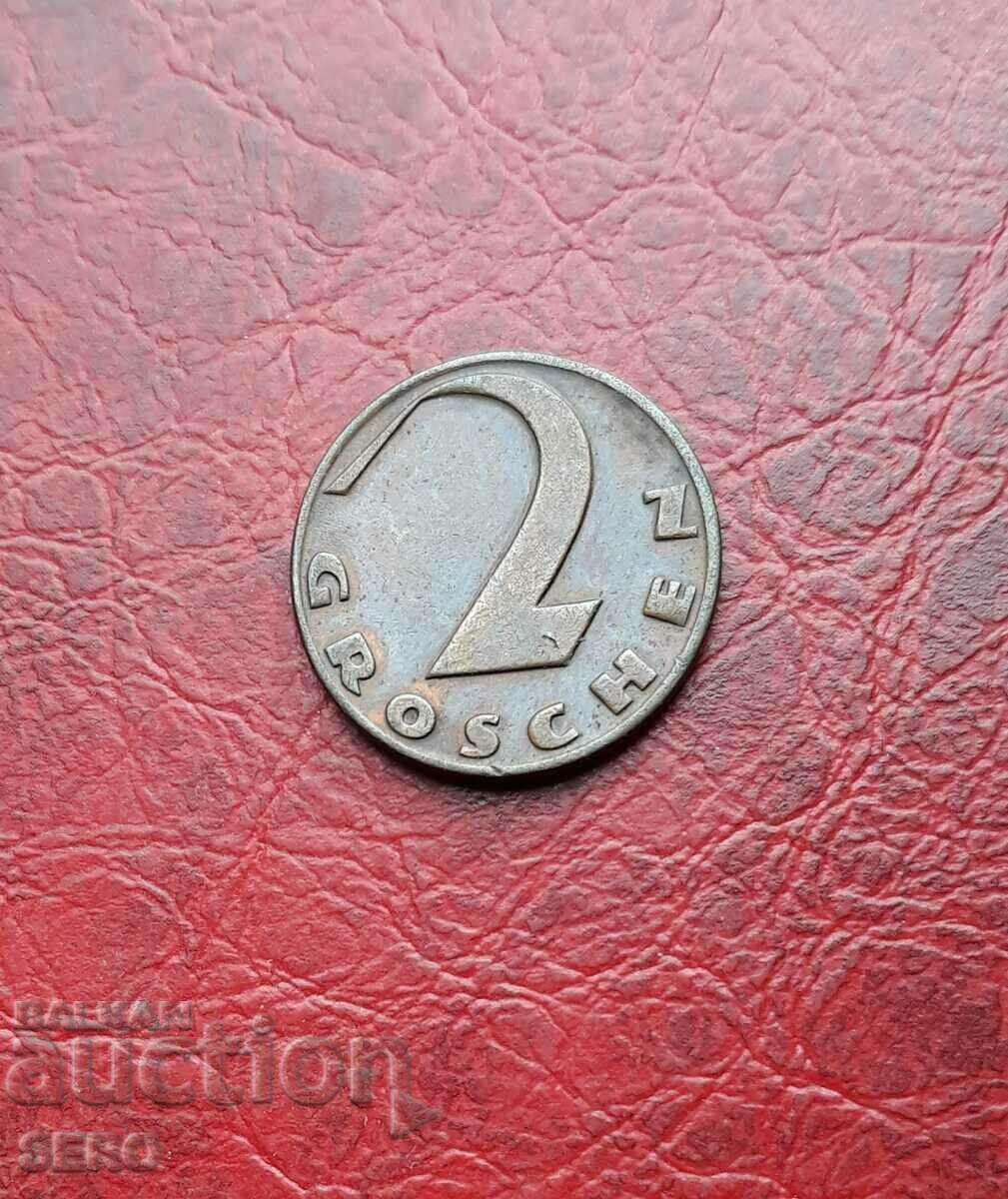 Австрия-2 гроша 1937