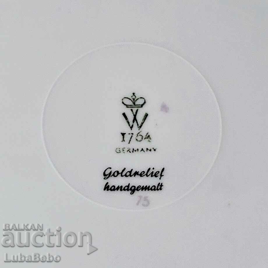 Farfurie mare din portelan, bol Wallendorf 'W 1764'. - 5 Farfurie mare din portelan, bol Wallendorf 'W 1764'. - 5
