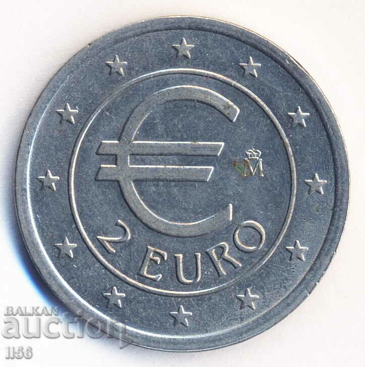 Spain - 2 euro - undated (1998) - sample with price 10.00 BGN | € 5.11 Spain - 2 euro - undated (1998) - sample with price 10.00 BGN | € 5.11