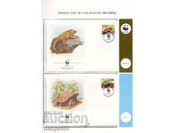 1992. Ecuador. Animals from the Galapagos Islands. 4 envelopes.