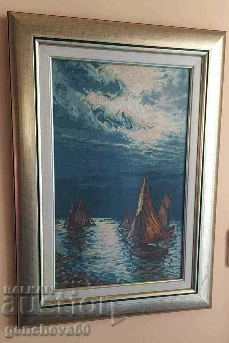 Όμορφη ταπισερί "Seascape" - 5 Όμορφη ταπισερί "Seascape" - 5