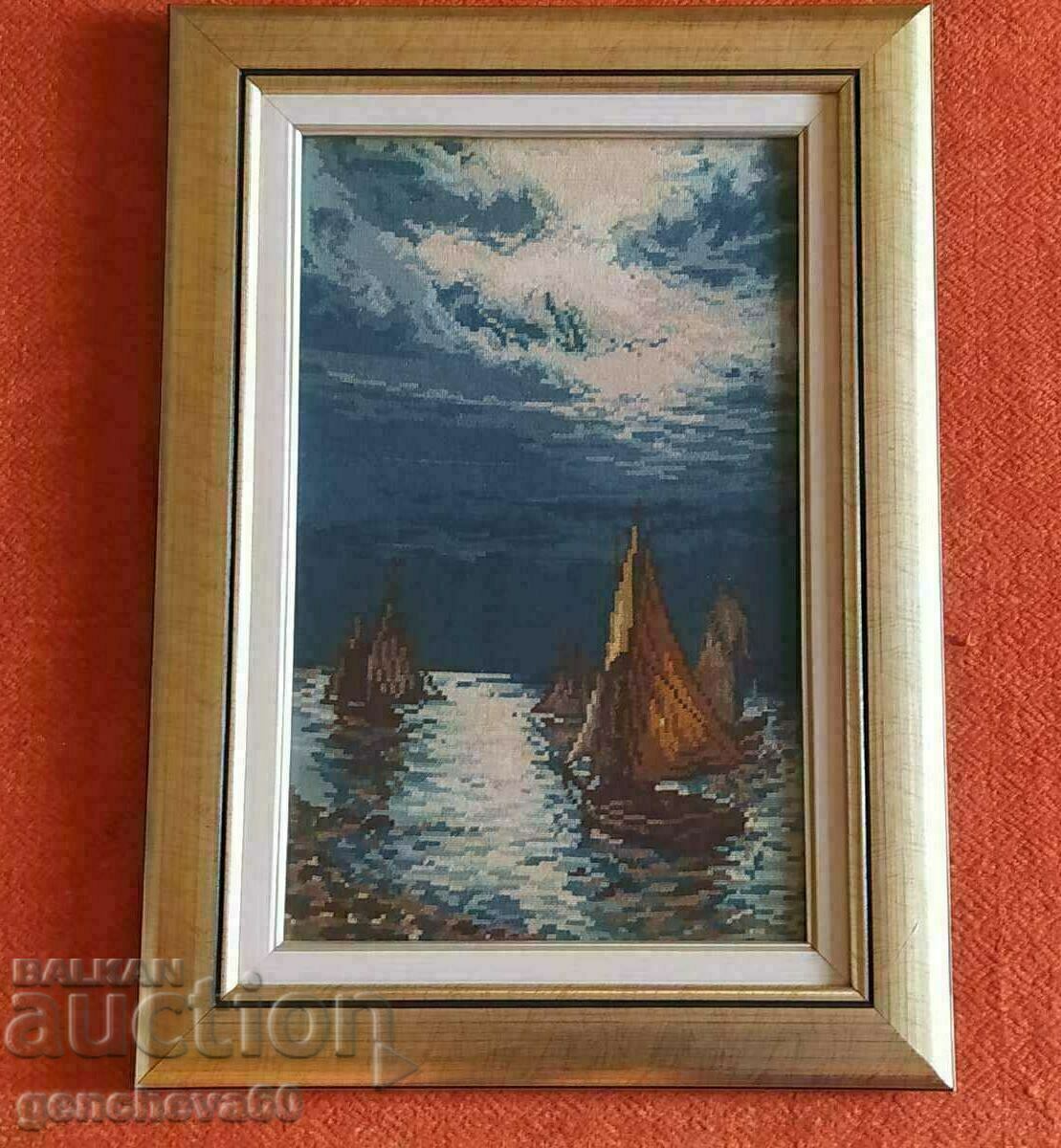 Frumos tapiserie „Peisaj marin”