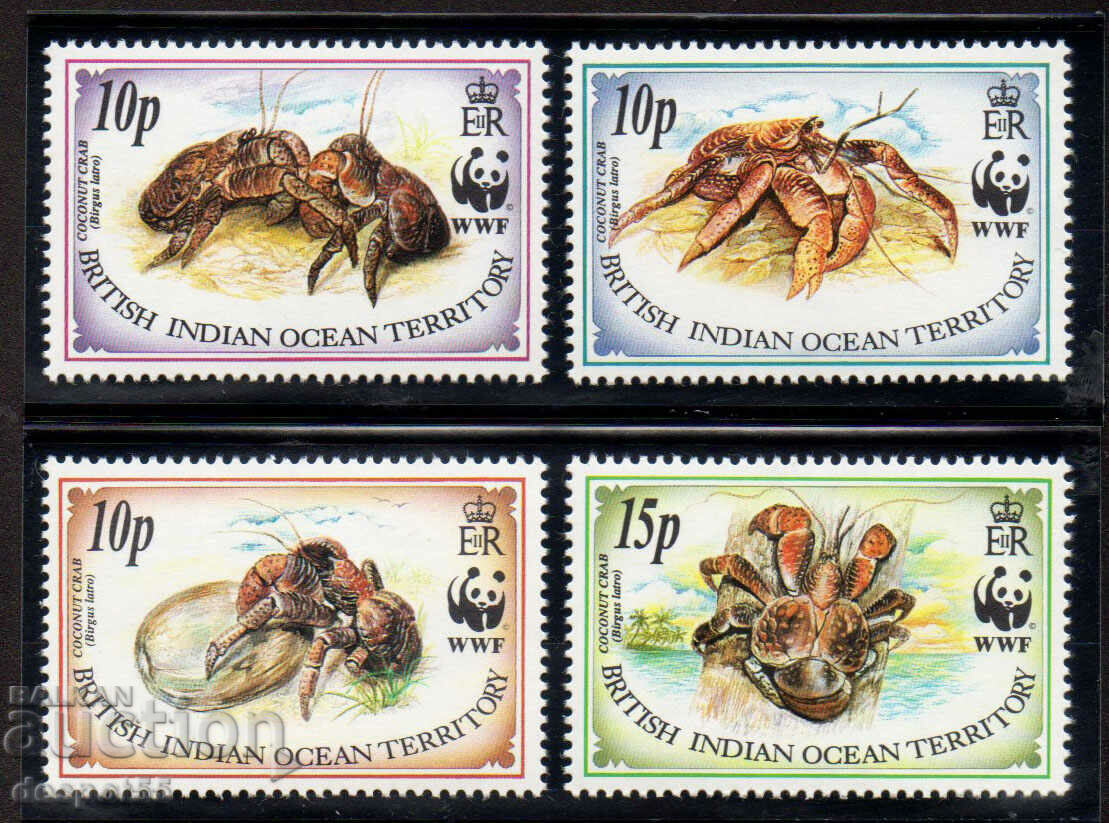 1993. Brit. Indian Ocean. Coconut crab.