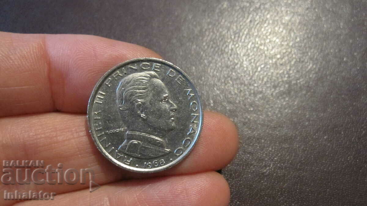 Монако 1 франк 1968 год