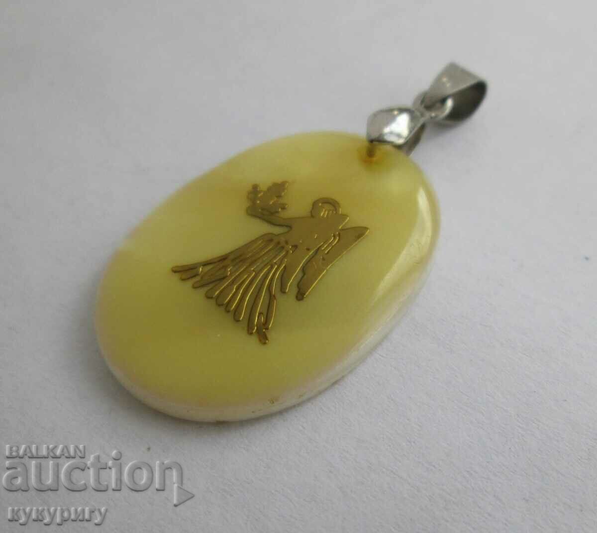 Women's Mother of Pearl Angel Pendant Necklace Pendant - 5 Women's Mother of Pearl Angel Pendant Necklace Pendant - 5