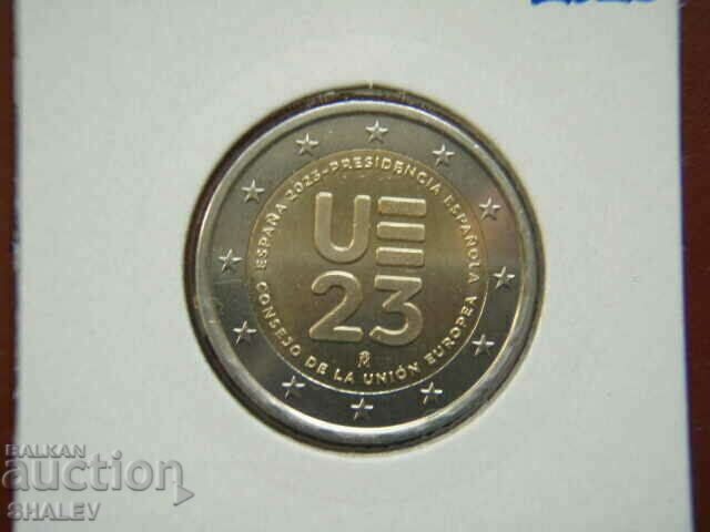 2 Euro 2023 Spain "EU 2023" /Spain/ (2) - Unc (2 euros) with price 8.49 BGN | € 4.34
