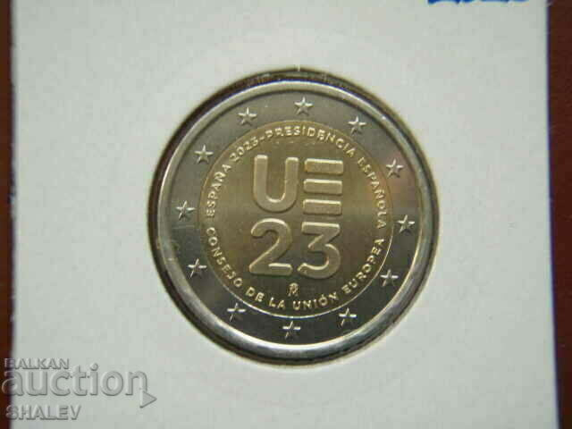 2 Euro 2023 Spain "EU 2023" /Spain/ (2) - Unc (2 euros) with price 8.49 BGN | € 4.34