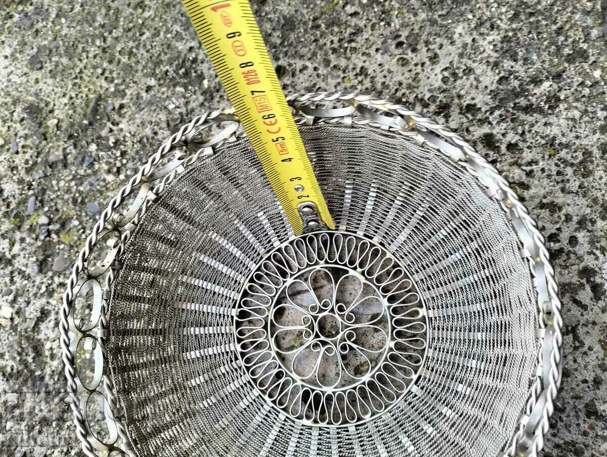 Delivery of Bronze filigree candy bowl