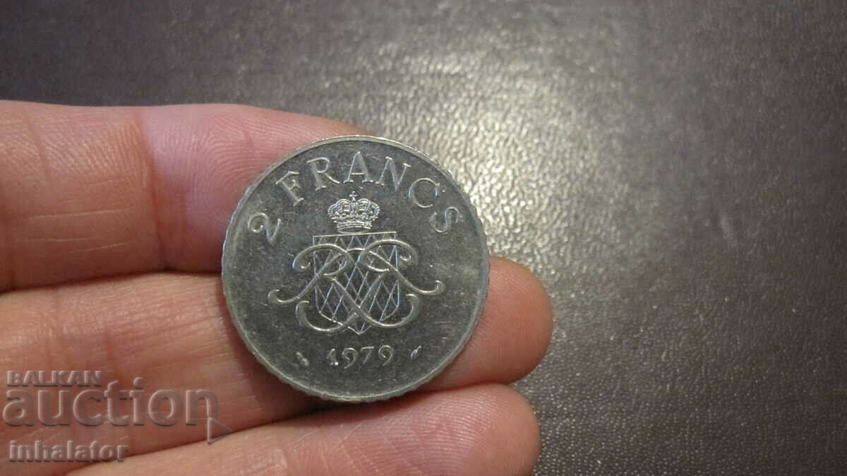 Монако 2 франка 1979 год