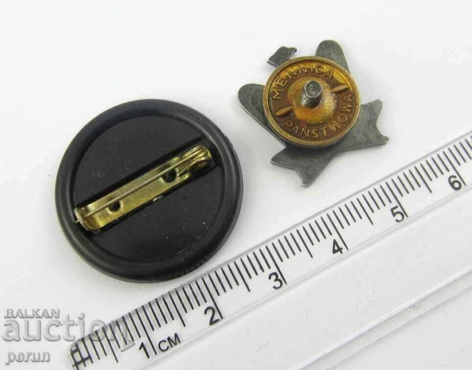 POLISH PEOPLE'S ARMY - LOT OF TWO BADGES - 6 POLISH PEOPLE'S ARMY - LOT OF TWO BADGES - 6