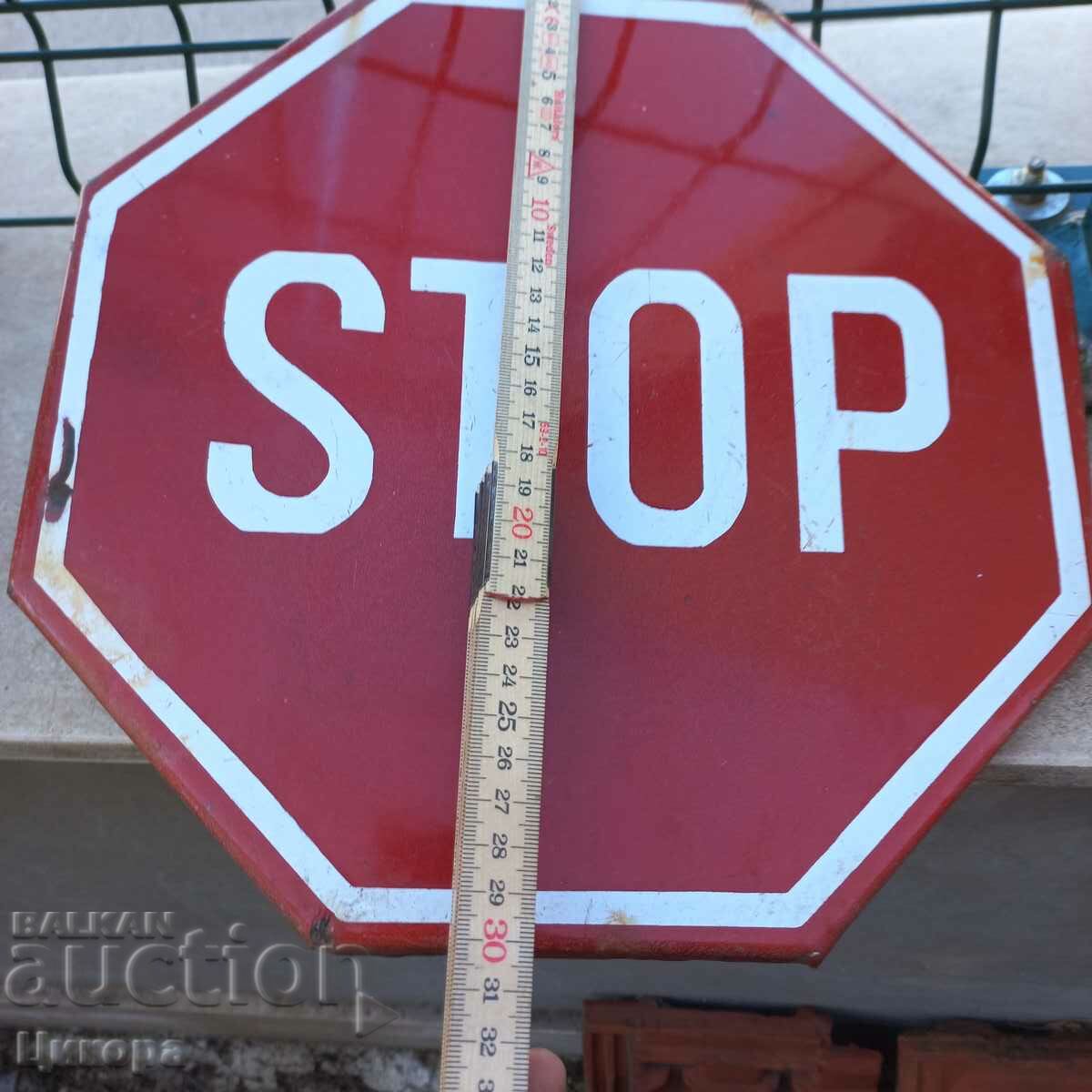 Licitație SEMNUL DE STOP SMALȚ VECHI