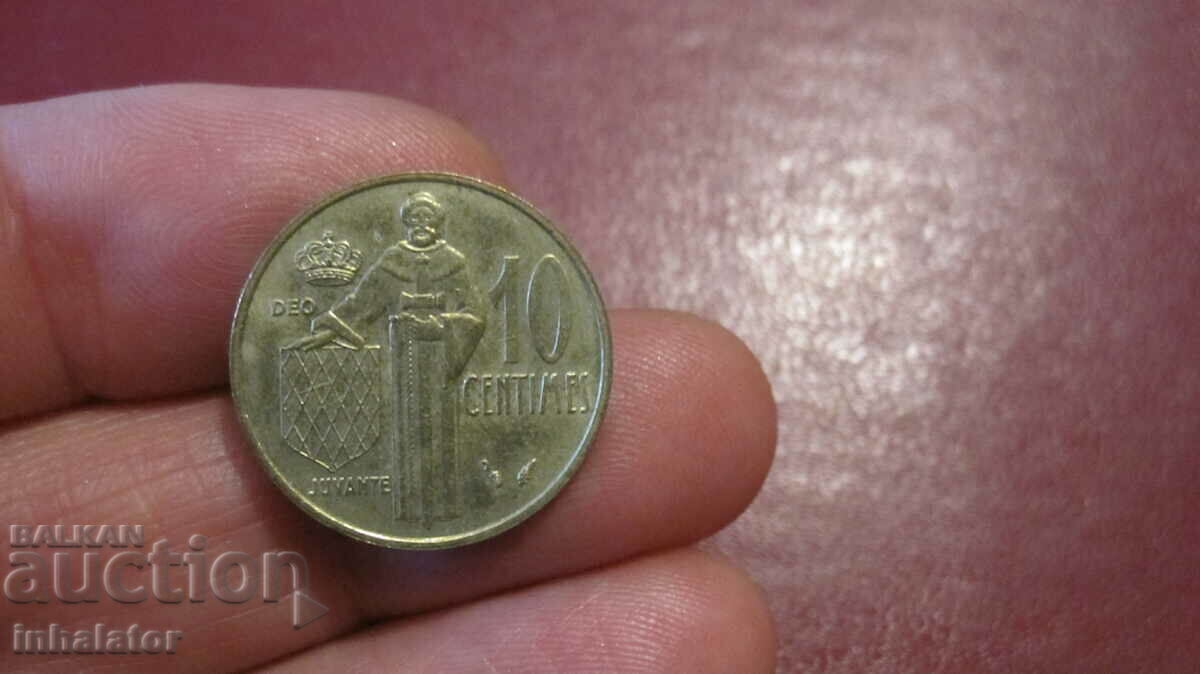 10 cenți Monaco 1975
