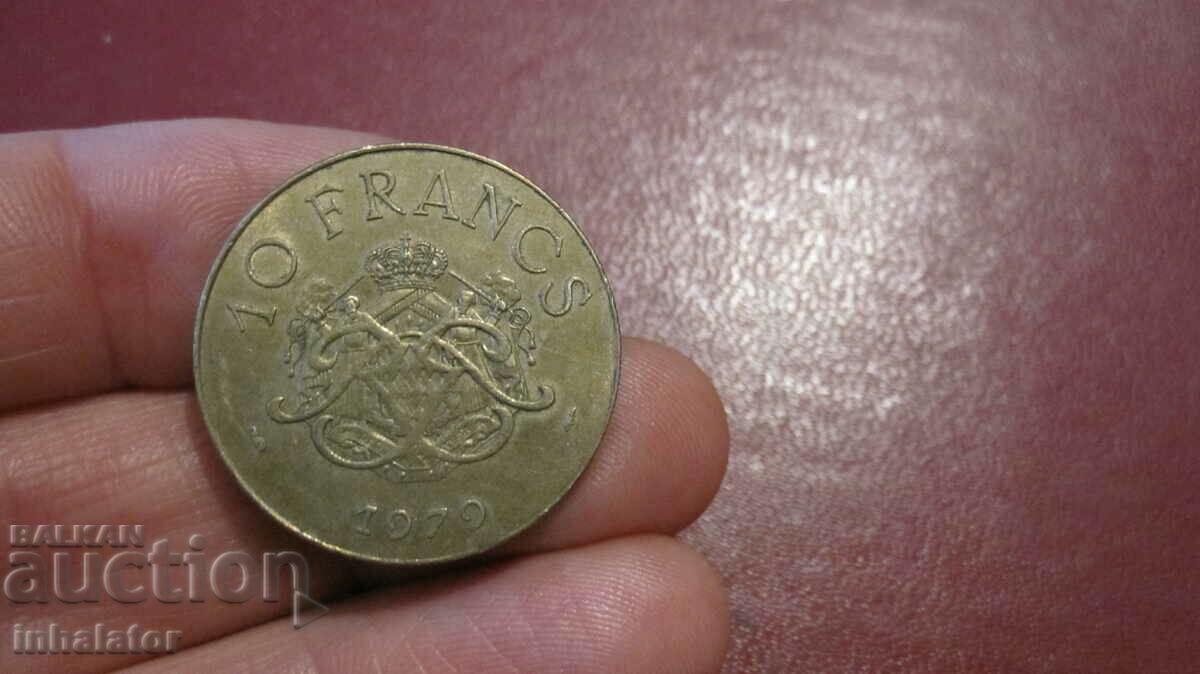 10 franci Monaco 1979