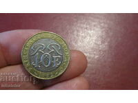 10 Francs Monaco 1992